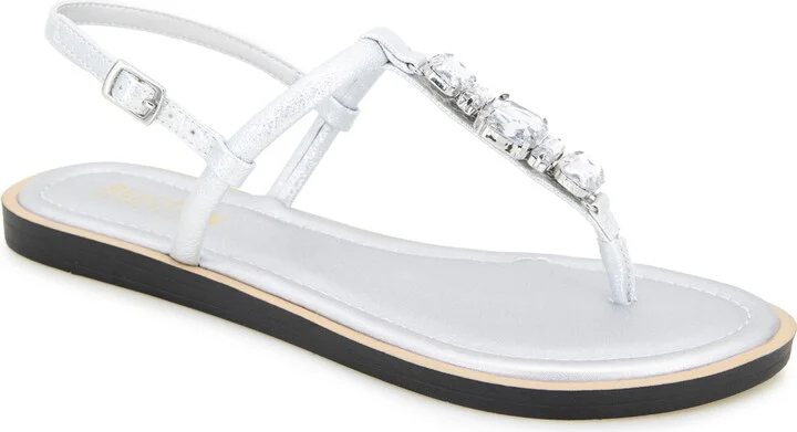 Kenneth Cole Reaction Women's Sera Almond Toe Flat Sandals