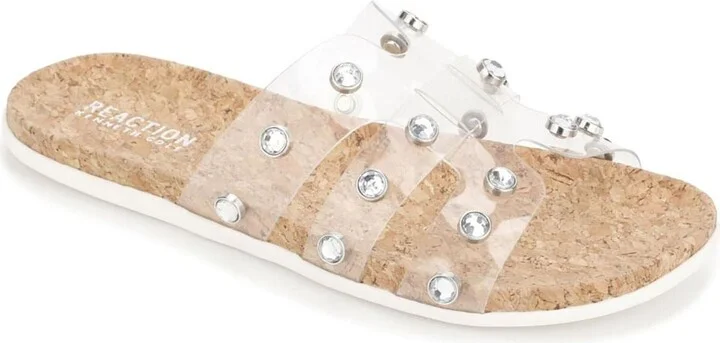 Kenneth Cole REACTION Women's Slim H Band Stud Flat Sandal