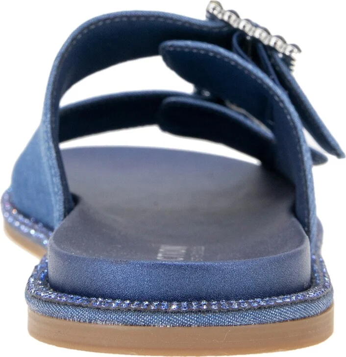 Kenneth Cole Reaction Women's Sydney Two Band Jewel Buckle Flat Sandals - Image 3