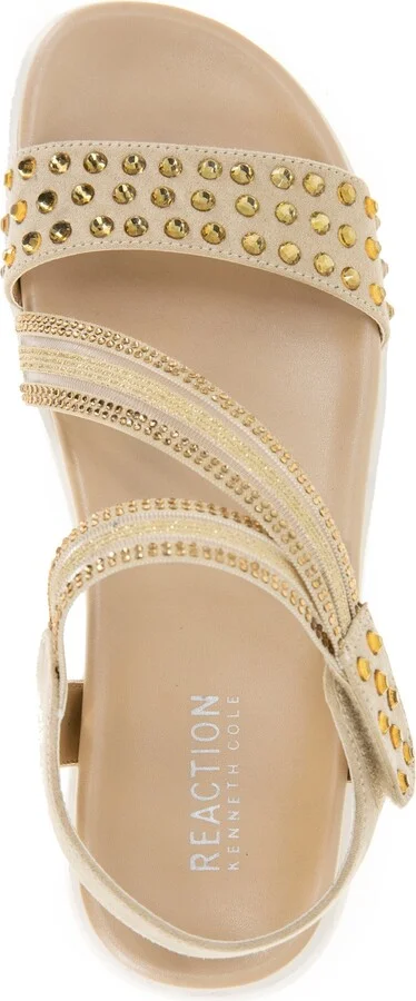Kenneth Cole Reaction Women's Taryn Asymmetrical Slingback Jeweled Wedge Sandals - Image 4