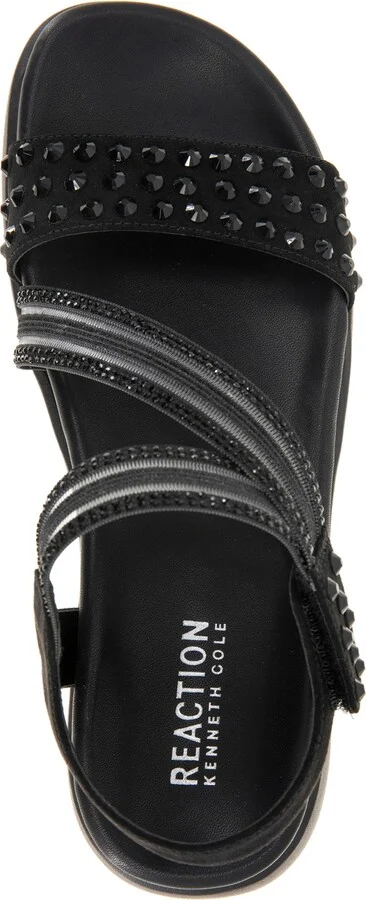 Kenneth Cole Reaction Women's Taryn Asymmetrical Slingback Jeweled Wedge Sandals - Image 8