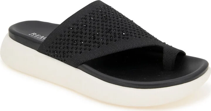 Kenneth Cole Reaction Women's Teffi Knit Round Toe Flat Sandals