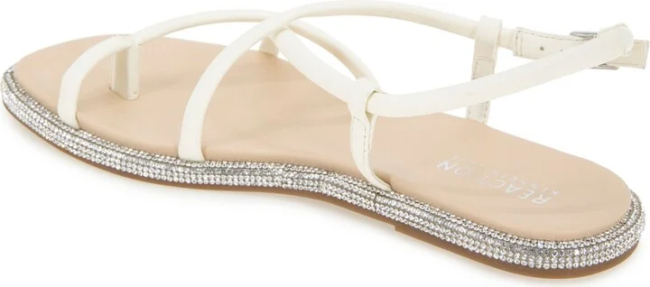 Kenneth Cole Reaction Women's Waltz Strappy Square Toe Flat Sandals - Image 6