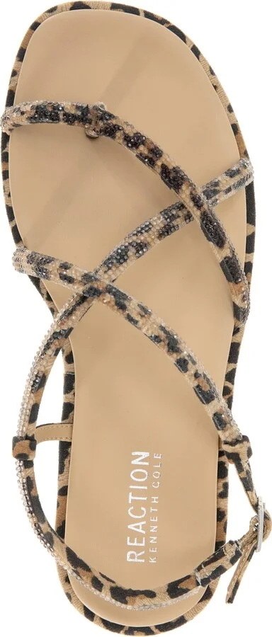 Kenneth Cole Reaction Women's Waltz Strappy Square Toe Flat Sandals - Image 9