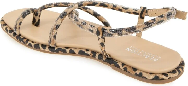 Kenneth Cole Reaction Women's Waltz Strappy Square Toe Flat Sandals - Image 11