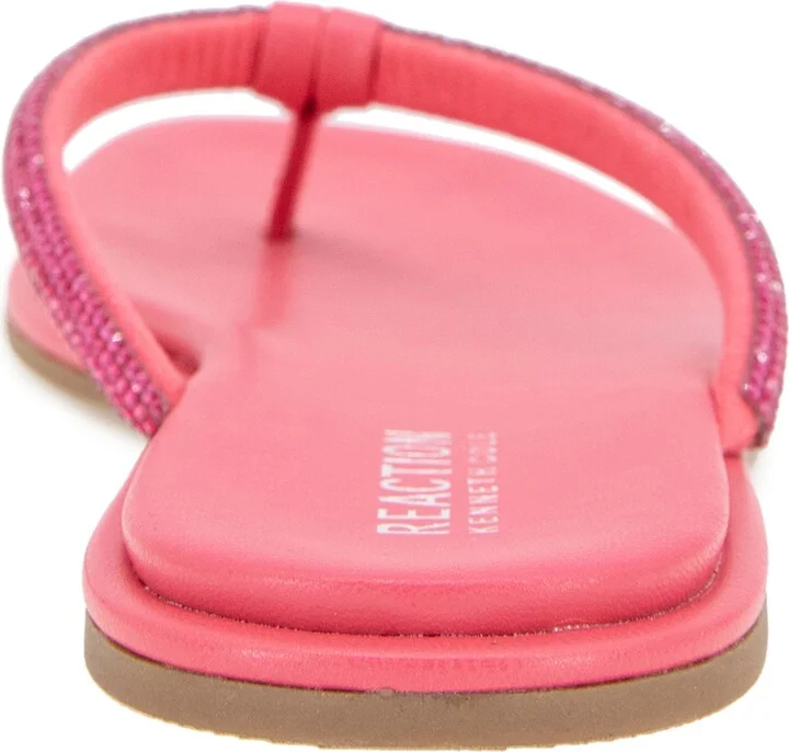 Kenneth Cole Reaction Women's Wynwood Crystal Strap Flat Sandals - Image 8