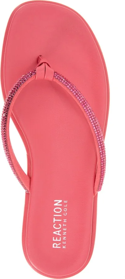 Kenneth Cole Reaction Women's Wynwood Crystal Strap Flat Sandals - Image 9