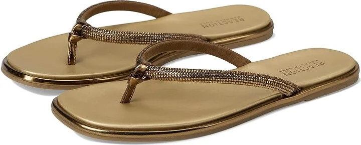 Kenneth Cole Reaction Wynwood Women's Sandals Bronze : 5.5 M, Faux Leather