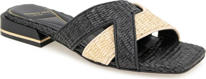 Natural/Black Raffia