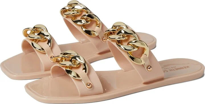 Kenneth Cole Women's Naveen Chain Jelly Flatform Slide Sandal