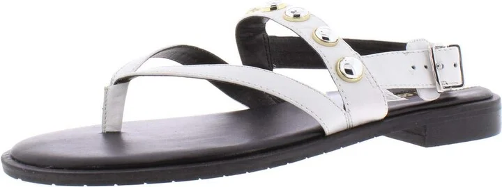 Kenneth Cole Women's Tama Stud Flat Thong Sandal with Backstrap