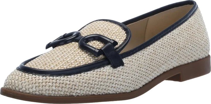 Natural/Navy Raffia