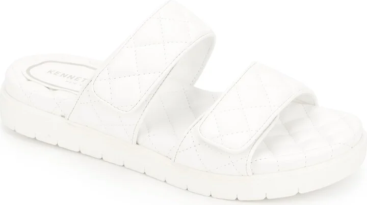 Kenneth Cole Women's Women's Reeves Quilted 2 Band Slide Sandal