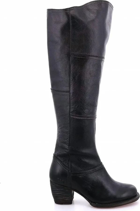 Kennice Over Knee Boot In Black Rustic