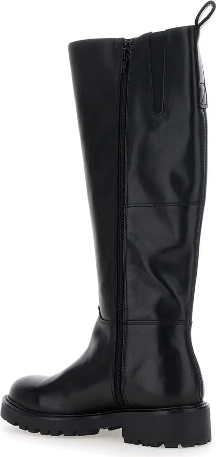'kenova' Black Knee High Boots In Leather Woman - Image 3