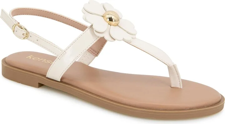 Kensie Women's Maeve Flat Sandal