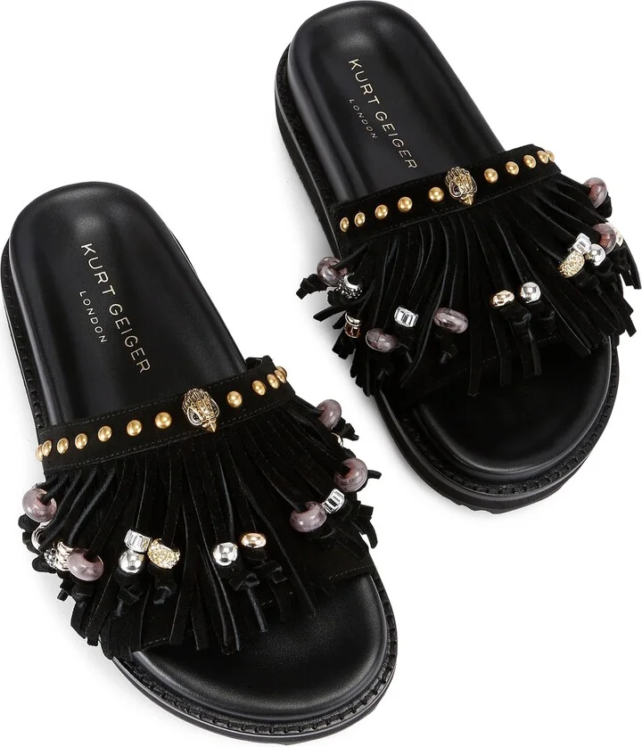 Kensington Fringe Slide Sandal - Image 2