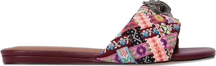 Kensington woven-strap flat sandals