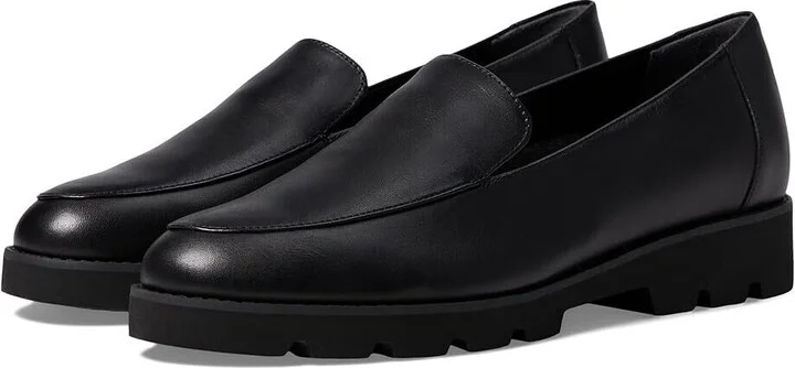 Kensley Flat Womens US 8 Black Nappa Leather Slip On Loafer Shoes ZPO1955 (Black,8)