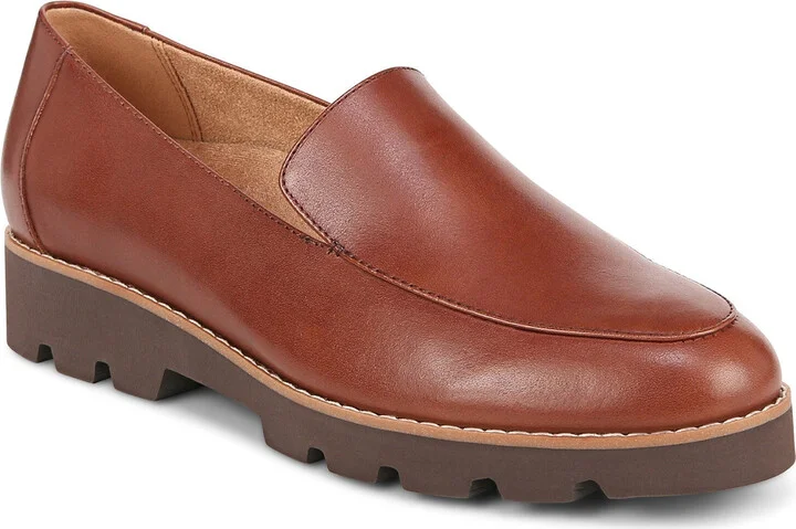 Kensley Loafers Women's US 8.5 Brown Patent Leather Slip-On Shoes KHD2699