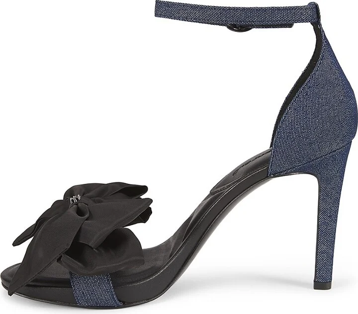 Kenz 90MM Bow Denim Sandals - Image 4