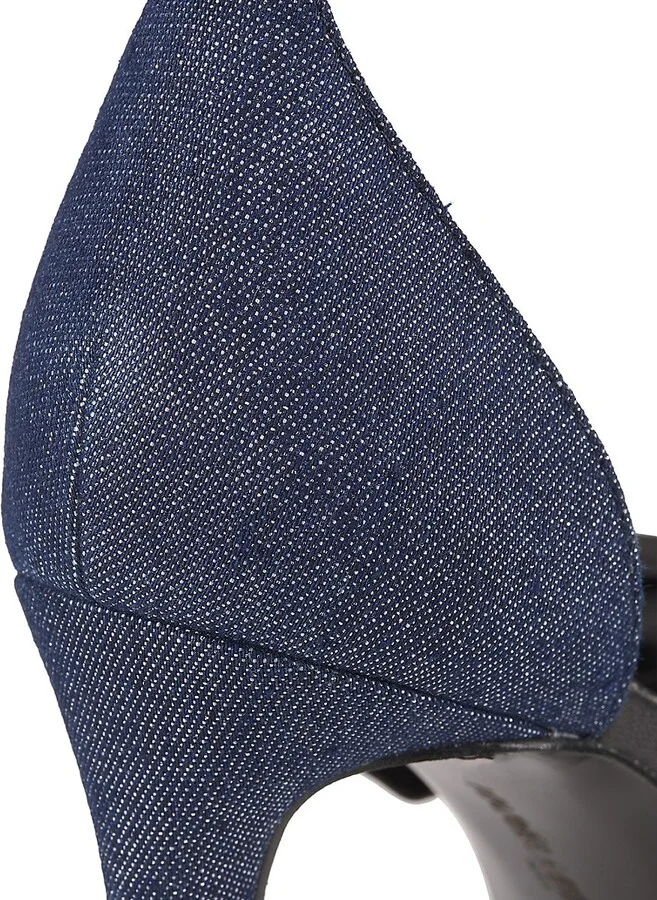 Kenz 90MM Bow Denim Sandals - Image 6