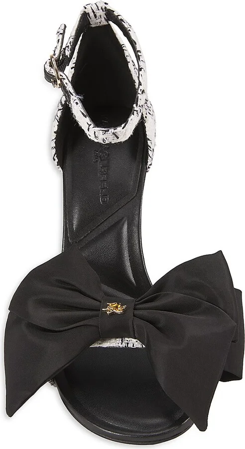 Kenz 90MM Printed Bow Sandals - Image 5