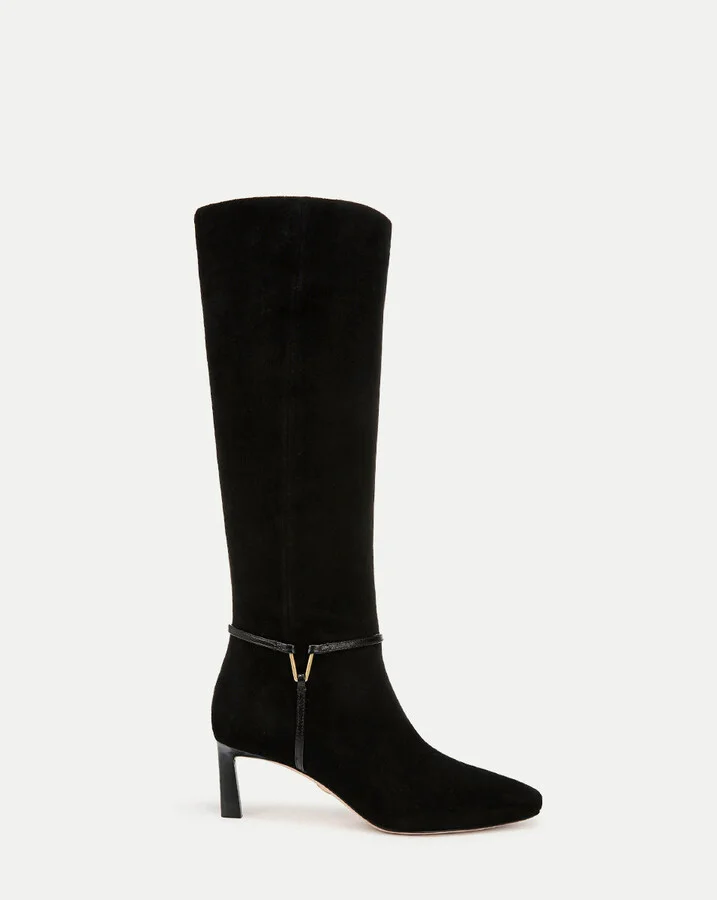 Kenzie Mid-Heel Tall Boot Wide-Calf