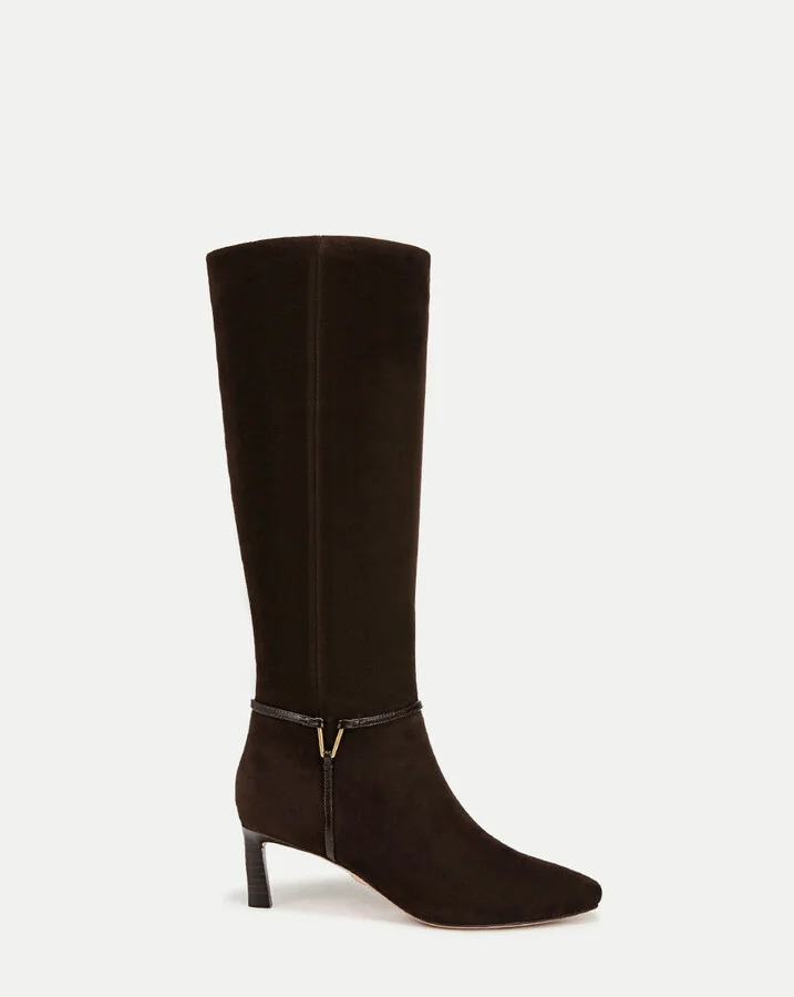 Kenzie Mid-Heel Tall Boot Wide-Calf