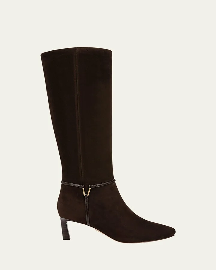 Kenzie Suede Harness Boots