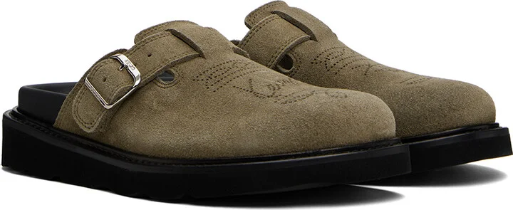 Kenzo Beige Kenzo Paris 'Kenzo Matto' Clogs - Image 4