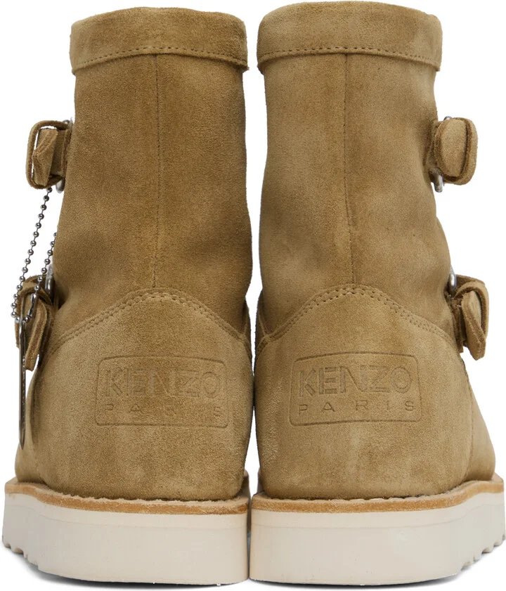 Kenzo Beige Kenzo Paris Kenzocozy Boots - Image 2