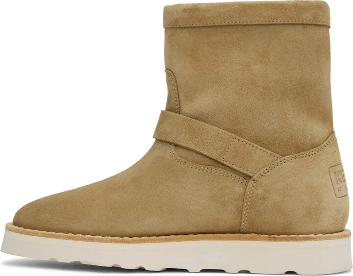 Kenzo Beige Kenzo Paris Kenzocozy Boots - Image 3