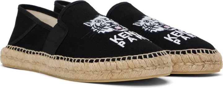 Kenzo Black Kenzo Paris Elastic Espadrilles - Image 4