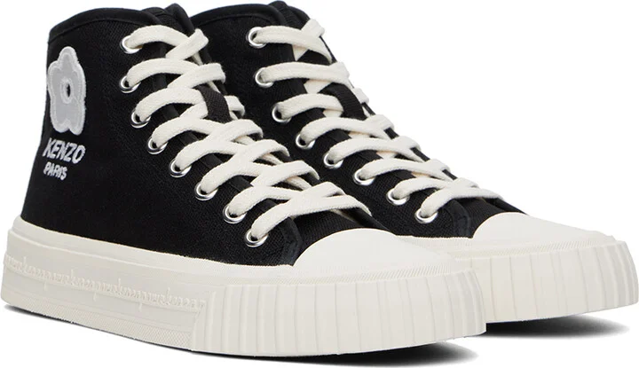 Kenzo Black Kenzo Paris Foxy High Top Sneakers - Image 4
