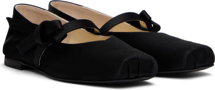 Kenzo Black Kenzo Paris 'KENZO Oki' Ballerina Flats - Image 4