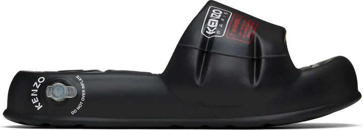 Kenzo Black Kenzo Paris 'KENZO-Splash' Pool Slides