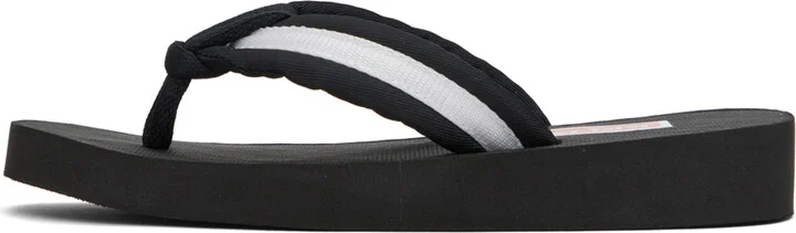 Kenzo Black Setta Flip Flops - Image 3