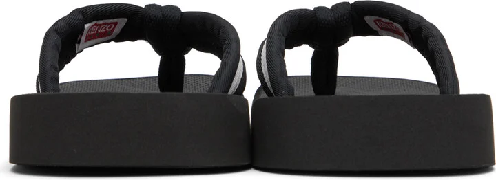 Kenzo Black Setta Flip Flops - Image 2