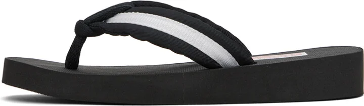 Kenzo Black Setta Flip Flops - Image 3
