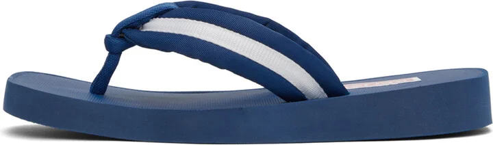Kenzo Blue Setta Flip Flops - Image 3