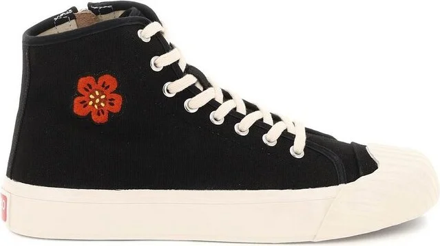 Kenzo Boke Flower Embroidered High-Top Sneakers