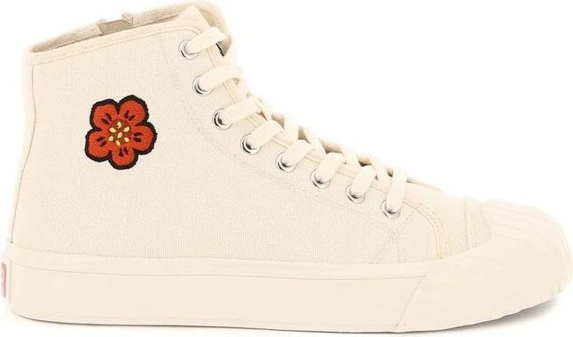 Kenzo Boke Flower Motif High-Top Sneakers