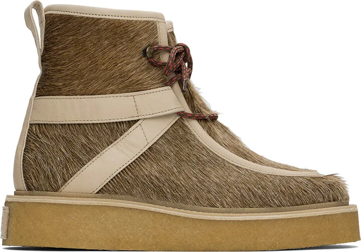 Kenzo Brown Kenzo Paris Yuki Pony Leather Boots