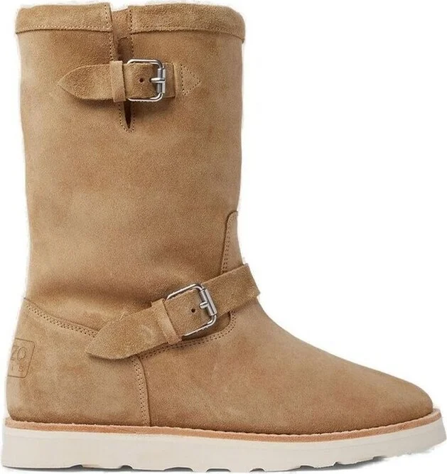 Kenzo Buckle Detailed Kenzocozy Boots