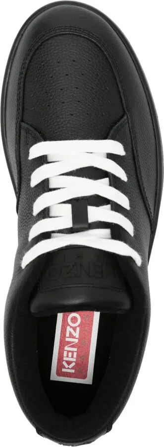 Kenzo-Dome grained leather sneakers - Image 4
