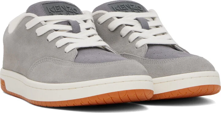 Kenzo Gray Kenzo Paris 'KENZO-Dome' Sneakers - Image 4