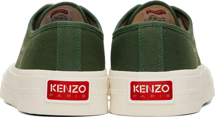 Kenzo Green Kenzo Paris Foxy Low-Top Sneakers - Image 2