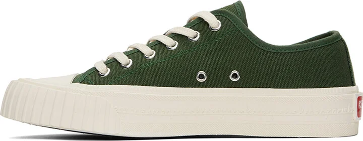 Kenzo Green Kenzo Paris Foxy Low-Top Sneakers - Image 3