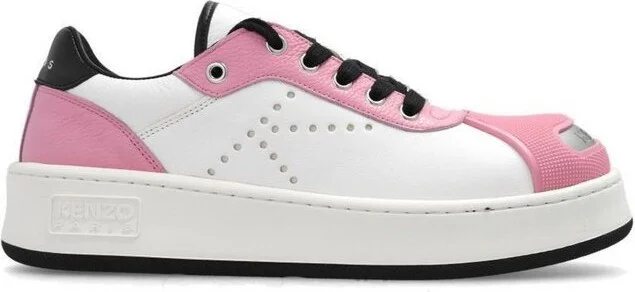 Kenzo Hoops Contrasting-Toecap Low-Top Sneakers
